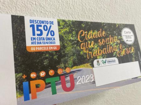 Carnês do IPTU 2023 já estão sendo distribuídos pelos Correios