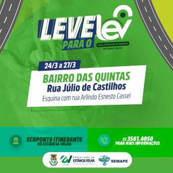 Bairro das Quintas recebe ecoponto itinerante para recolhimento de resíduos 
