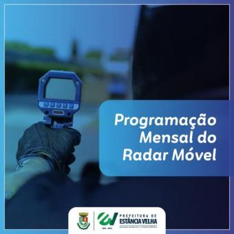Guarda Municipal divulga calendário do Radar Móvel para o mês de junho