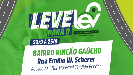Bairro Rincão Gaúcho recebe o serviço de recolhimento de resíduos no próximo final de semana