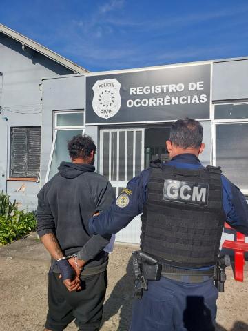 Guarda Municipal prende homem em flagrante por descumprimento de medida protetiva