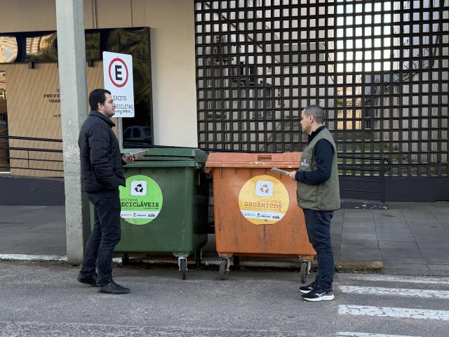 Prefeitura implanta contêineres para qualificar a coleta de resíduos em Estância Velha